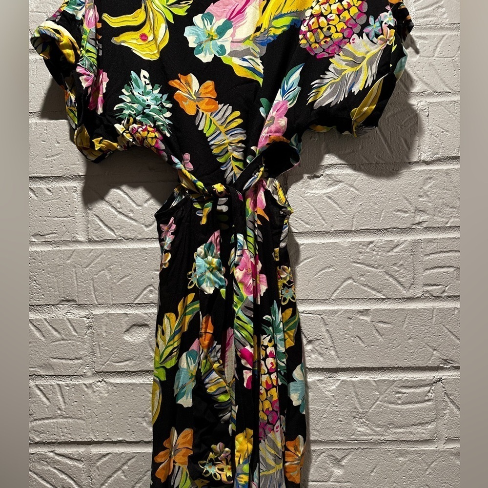 New Le Superbe Mai Tai Might I Dress in Black Tropi Cali Size 0 - Picture 9 of 13